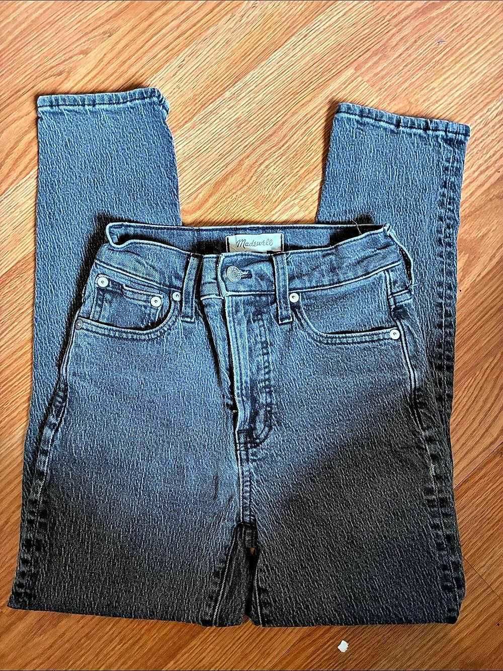 Madewell High-Rise Skinny Jeans Gray Waist 23